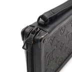 Louis Vuitton Monogram Taurillon Soft Trunk Clutch Black — view 5