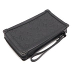 Louis Vuitton Monogram Taurillon Soft Trunk Clutch Black — view 2