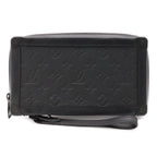 Louis Vuitton Monogram Taurillon Soft Trunk Clutch Black