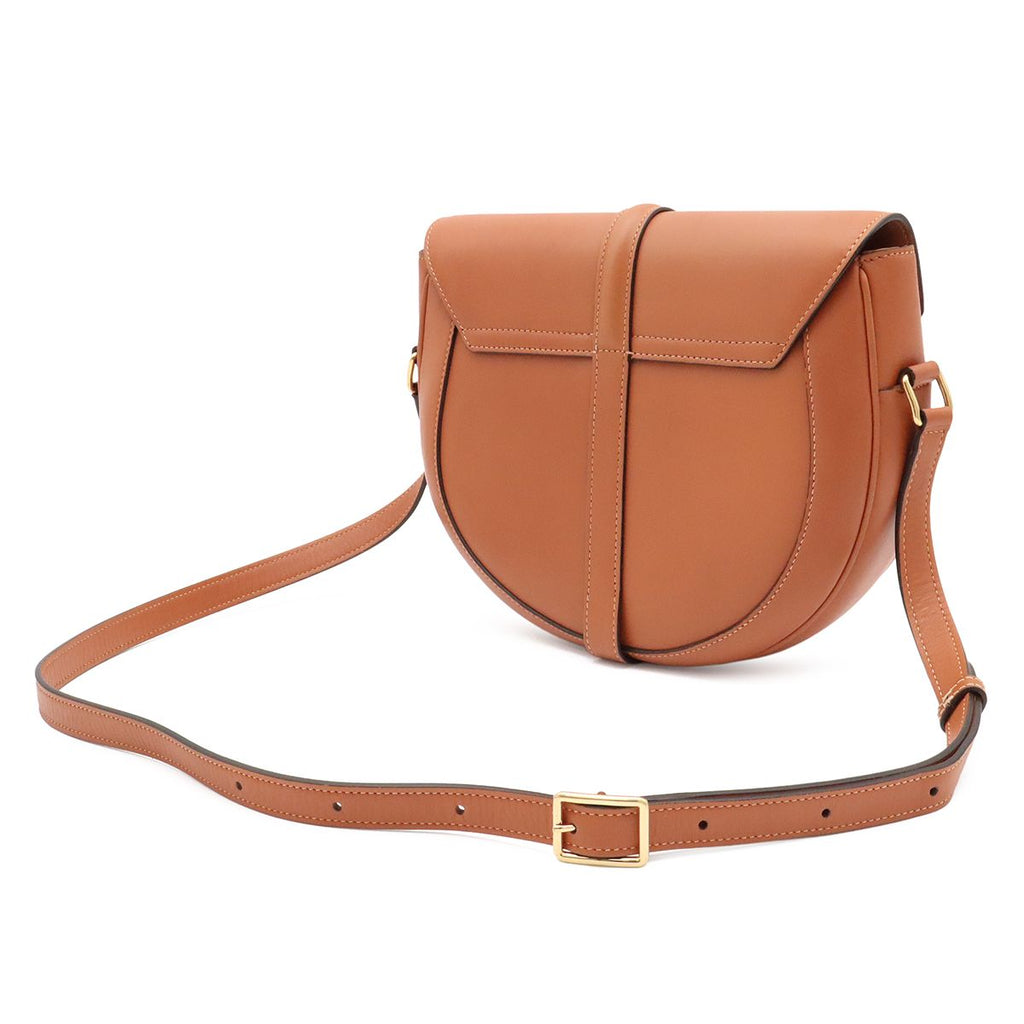 Celine Besace 16 Saise Shoulder Bag Pochette Crossbody Leather Canvas Camel — view 2