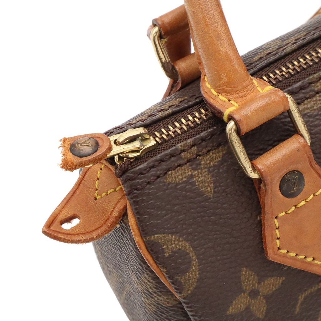 Louis Vuitton Monogram Mini Speedy Mini Bag Pouch Case — view 5