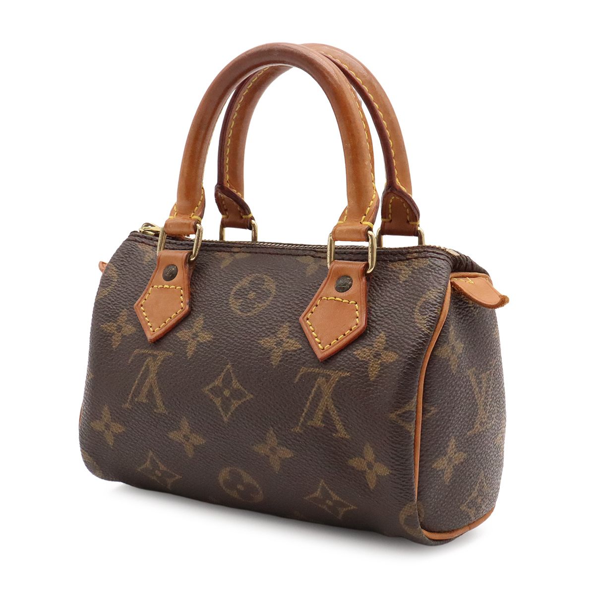 Louis Vuitton Monogram Mini Speedy Mini Bag Pouch Case — view 2