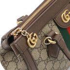 Gucci Ophidia GG Supreme Small Tote Bag Leather Beige Mocha Brown — view 5