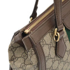 Gucci Ophidia GG Supreme Small Tote Bag Leather Beige Mocha Brown — view 8