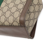 Gucci Ophidia GG Supreme Small Tote Bag Leather Beige Mocha Brown — view 3