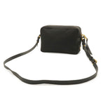 Prada Logo Jacquard Ribbon Shoulder Bag Pochette Crossbody Canvas Nero Black — view 2
