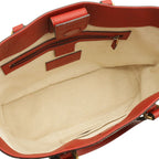 Gucci GG Supreme Bosco Patch Applique Dog Tote 2-Way Shoulder Bag Beige Red Pink — view 7