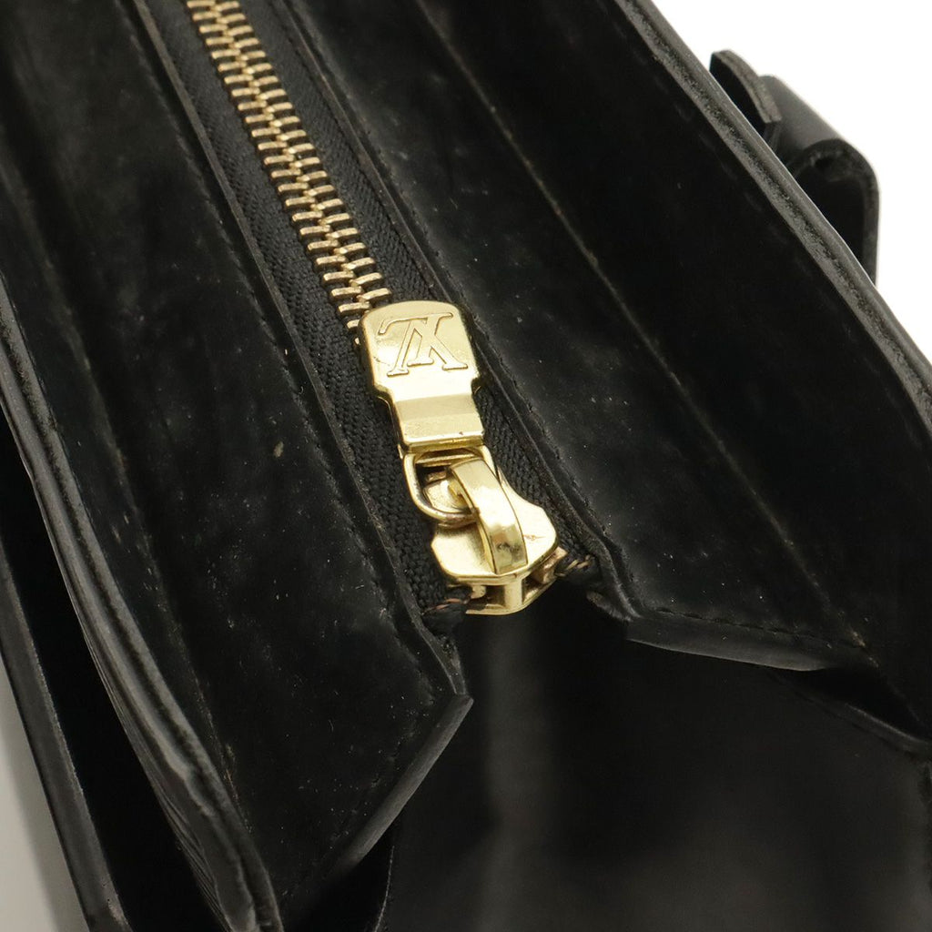 Louis Vuitton Epi Croisette PM Tote Shoulder Bag Leather Noir Black — view 6