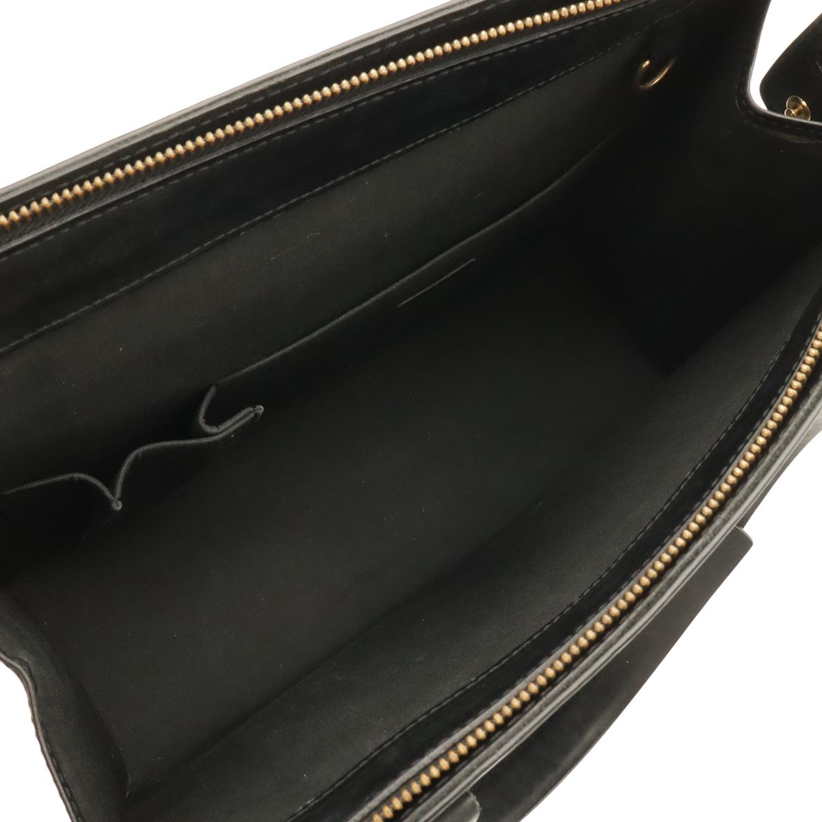 Louis Vuitton Epi Croisette PM Tote Shoulder Bag Leather Noir Black — view 7
