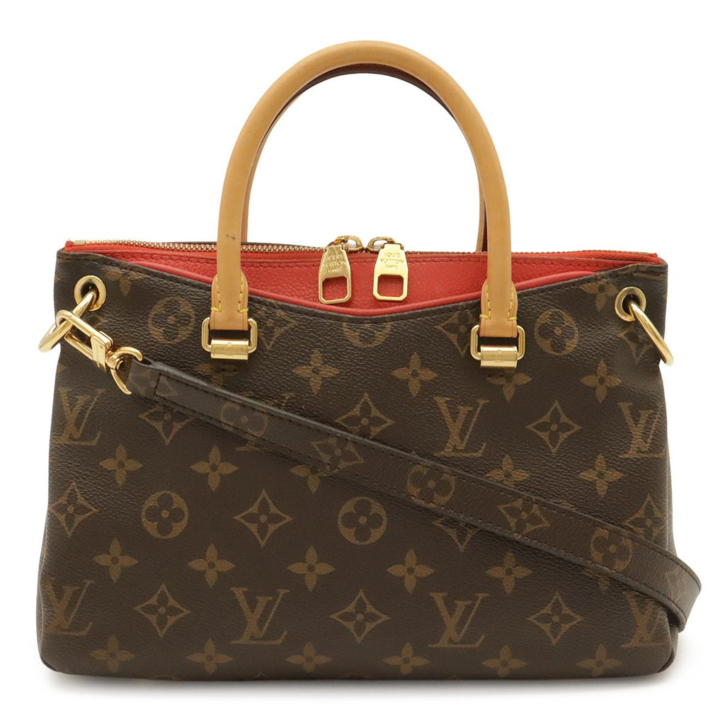 Louis Vuitton Monogram Pallas BB 2-Way Shoulder Bag Crossbody Leather Poppy