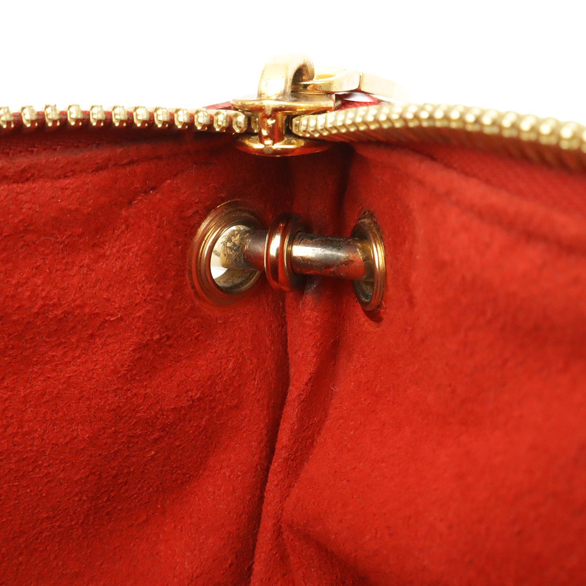 Louis Vuitton Monogram Pallas BB 2-Way Shoulder Bag Crossbody Leather Cerise Red — view 8