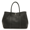 Hermes Garden Party PM Tote Bag Negonda Leather Black Silver