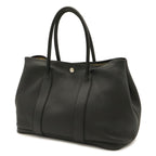 Hermes Garden Party PM Tote Bag Negonda Leather Black Silver — view 2