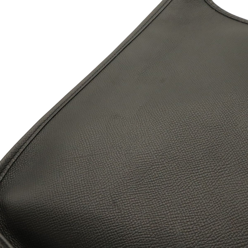 Hermes Evelyne I 1 GM Shoulder Bag Veau Epsom Black Silver — view 4