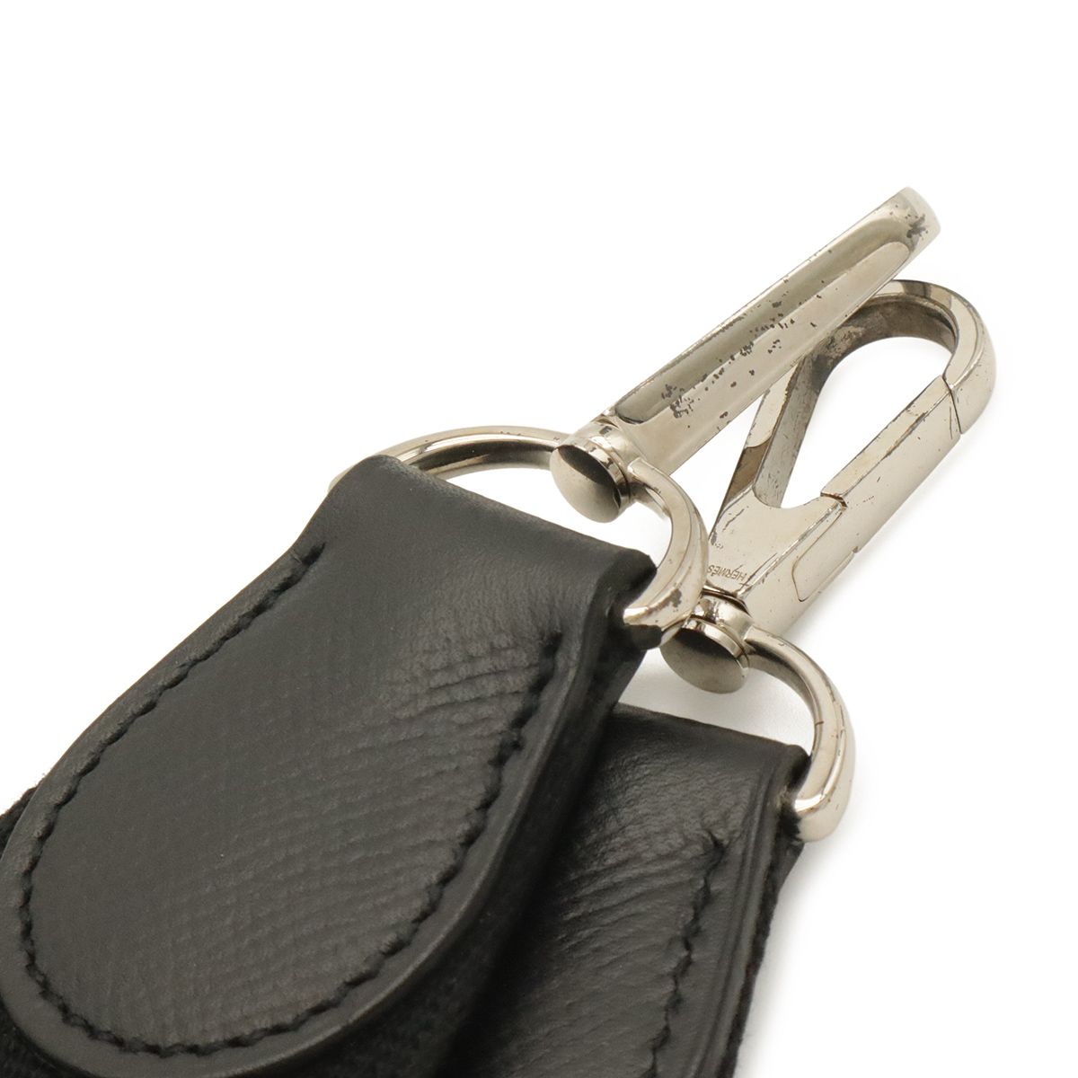 Hermes Evelyne I 1 GM Shoulder Bag Veau Epsom Black Silver — view 6