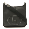 Hermes Evelyne I 1 GM Shoulder Bag Veau Epsom Black Silver