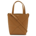 Loewe Puzzle Fold Tote Bag Mini 2-Way Shoulder Shiny Calfskin Warm Desert Camel