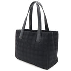 Chanel New Travel Line Tote PM Shoulder Bag Nylon Jacquard Leather Black — view 2