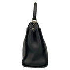 Fendi Handbageria Selleria Peekaboo Iconic Medium Black Leather Handbag — view 4
