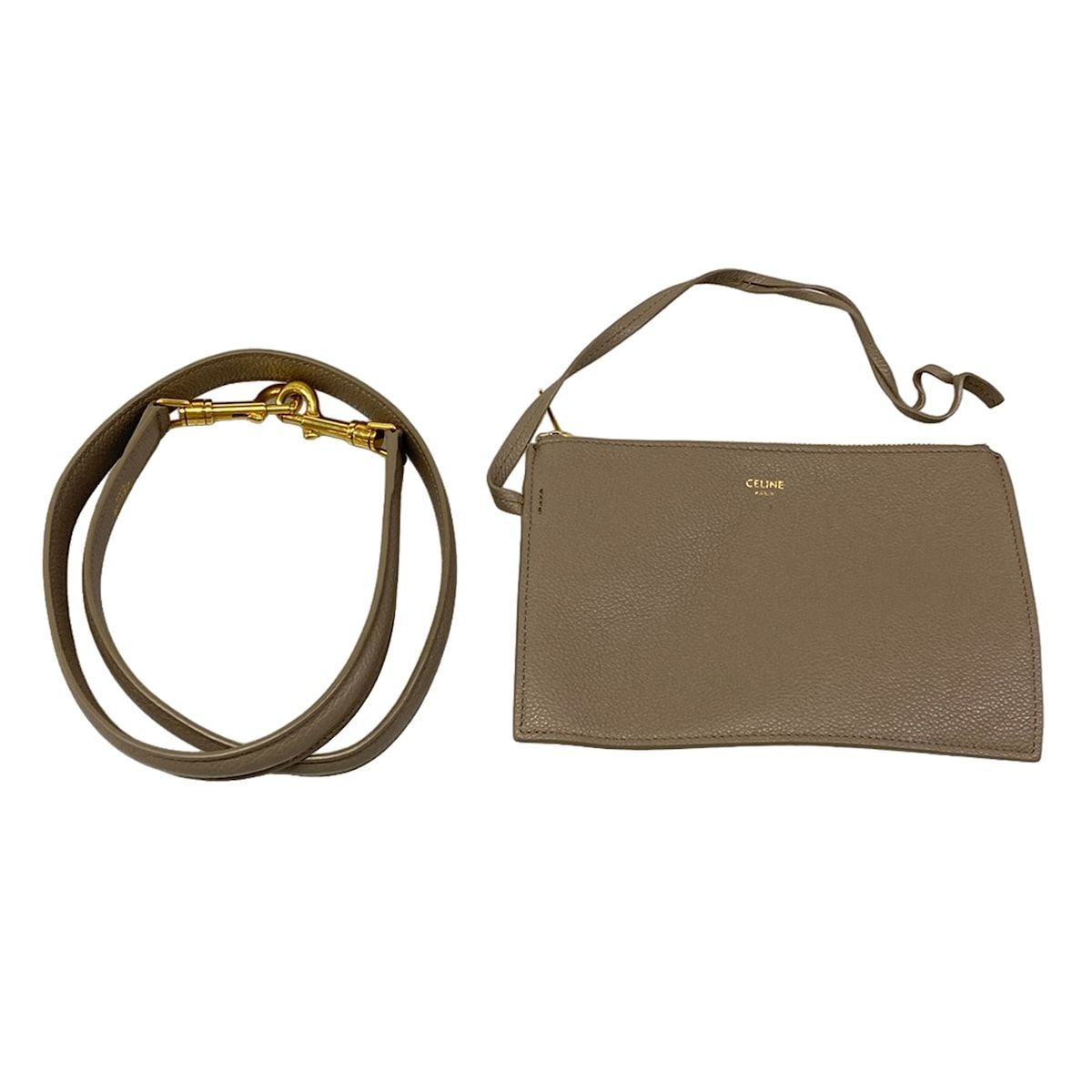 Celine Handbag Bag Gray Beige — view 8