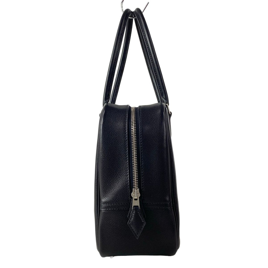 Hermes Handbag Plume 28 Black Silver — view 2