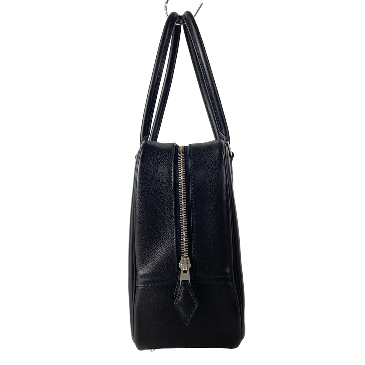 Hermes Handbag Plume 28 Black Silver — view 2