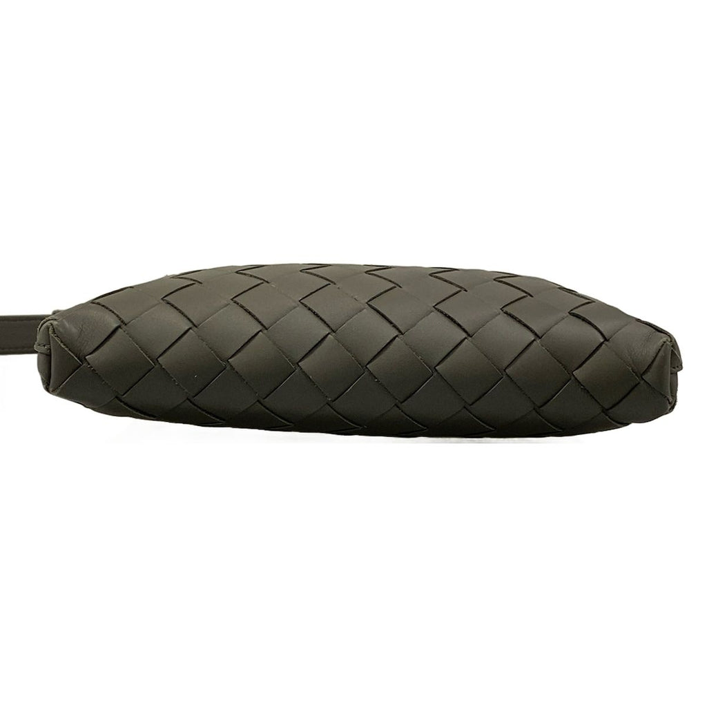 Bottega Veneta Shoulder Bag Intrecciato Gray Leather — view 5