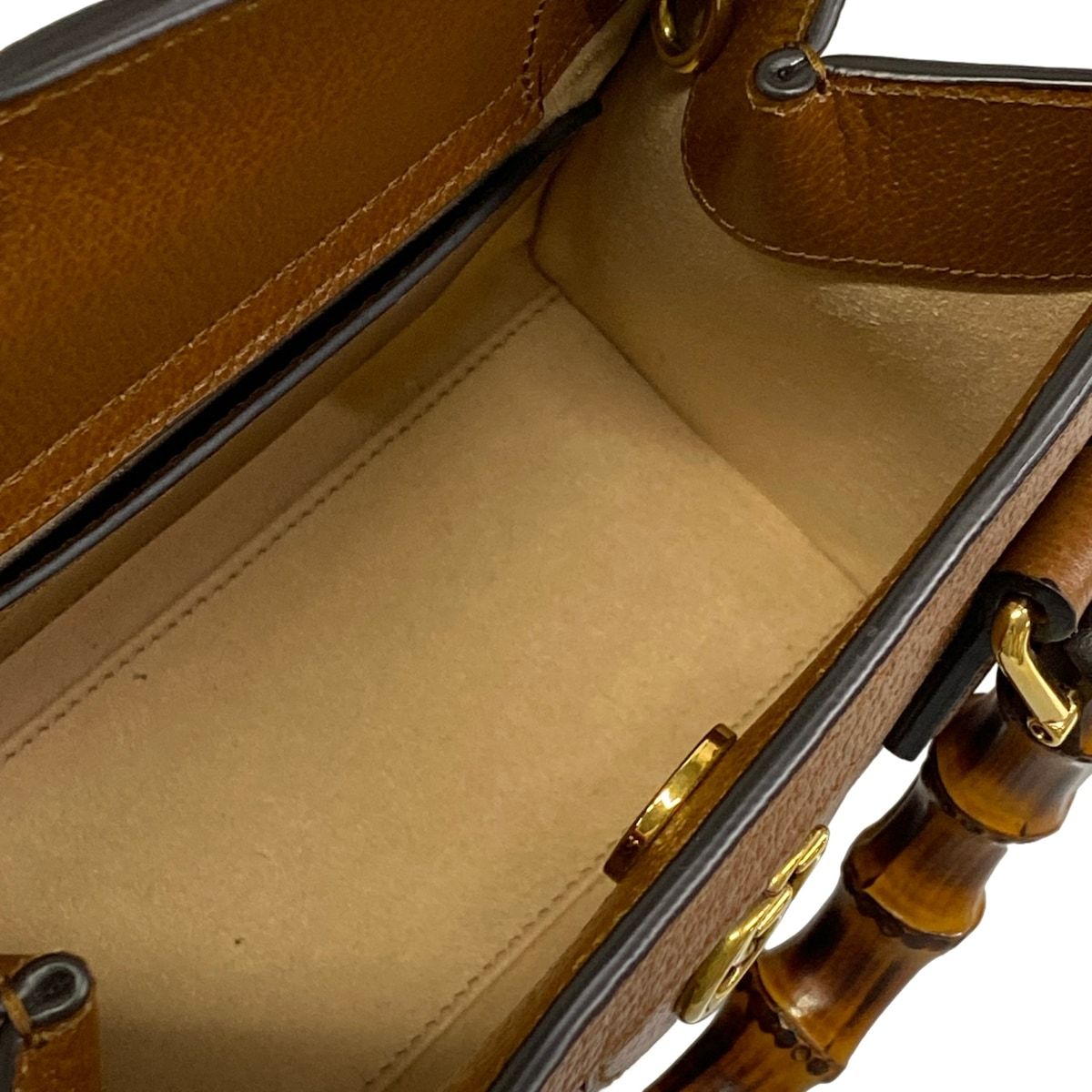 Gucci Handbag Diana Brown GG Marmont Leather — view 7