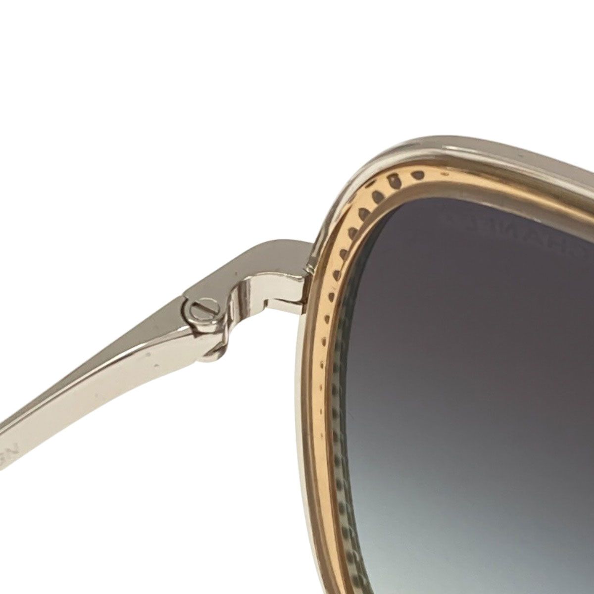 Chanel Rhinestone Sunglasses Acetate Metal Eyewear — view 7