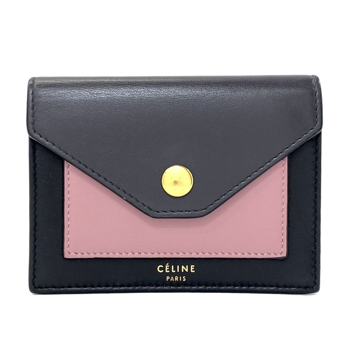 Celine Trifold Dead Card Case Leather