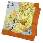 Hermes Carre 90 Africa Scarf Silk