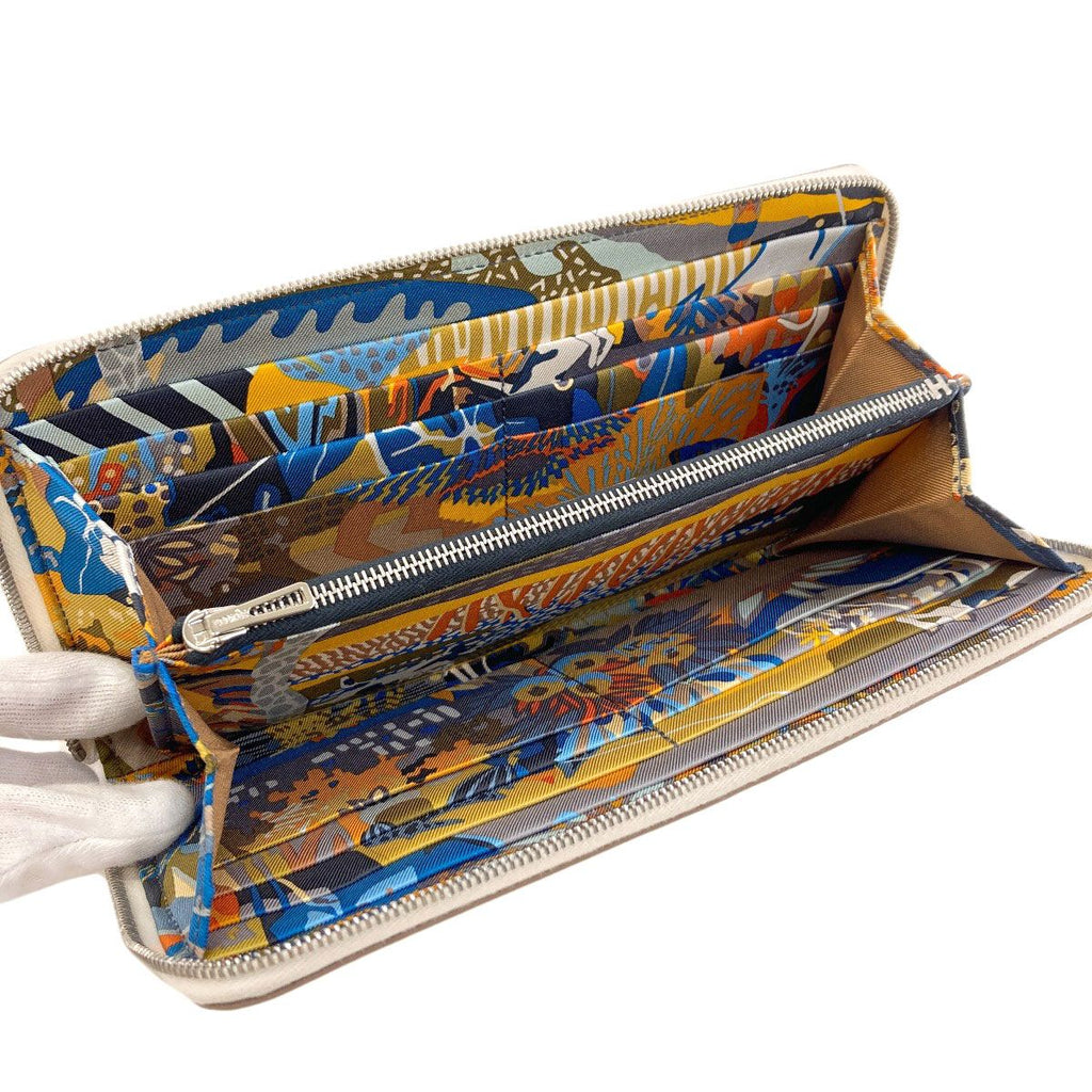 Hermes Azap Silk'in Long Silver Wallet Epsom — view 4