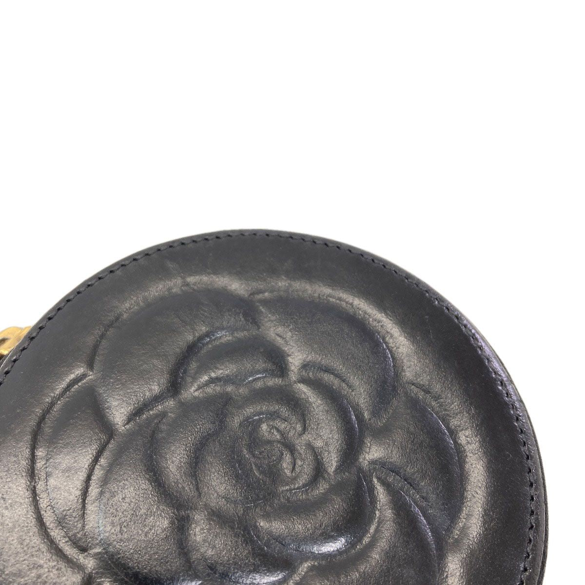 Chanel Camellia Gold Coin Purse Calfskin — view 8