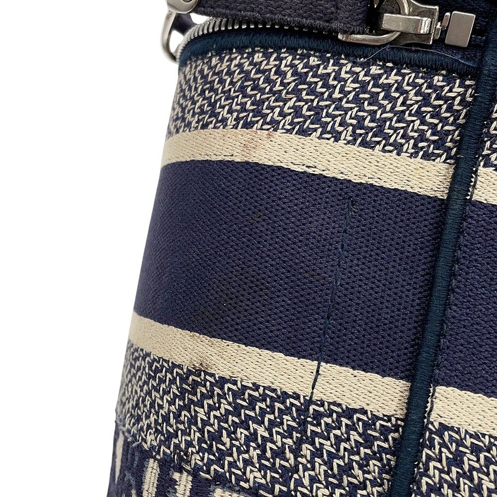Dior Handbag Oblique Embroidered Travel Vanity Bag Medium Canvas — view 7