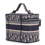 Dior Handbag Oblique Embroidered Travel Vanity Bag Medium Canvas — view 2