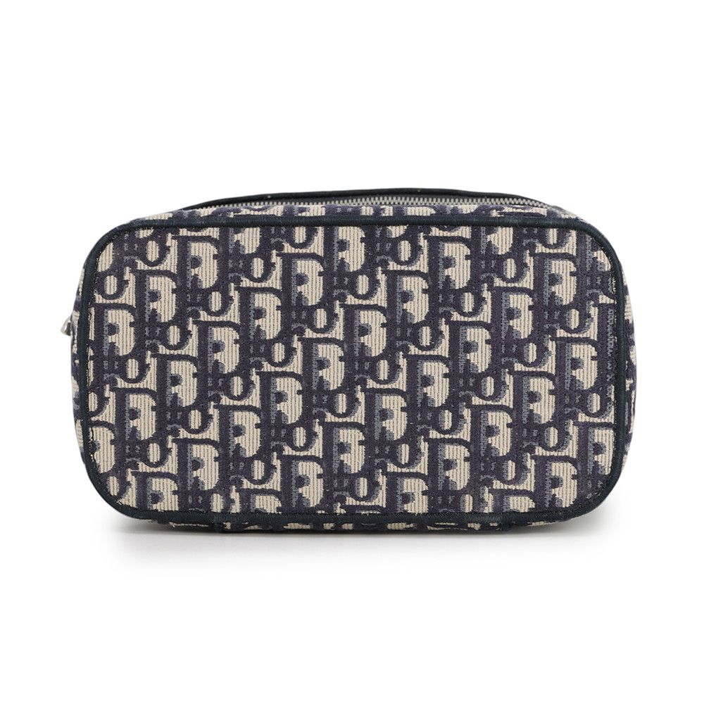 Dior Handbag Oblique Embroidered Travel Vanity Bag Medium Canvas — view 3