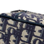 Dior Handbag Oblique Embroidered Travel Vanity Bag Medium Canvas — view 6