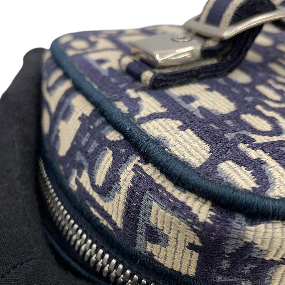 Dior Handbag Oblique Embroidered Travel Vanity Bag Medium Canvas — view 8