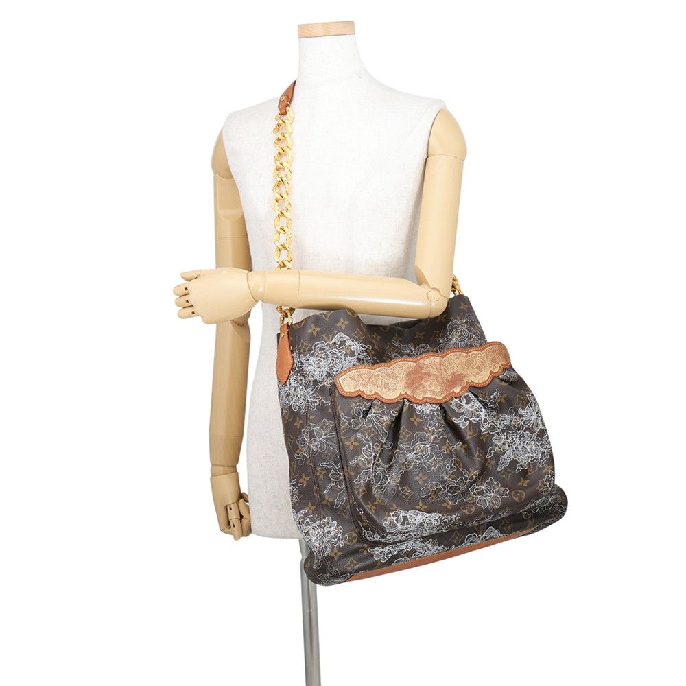 Louis Vuitton Chain Shoulder Bag Monogram Dantelle Fersen Embroidery Floral — view 4
