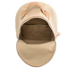 Loewe Backpack Round Calfskin Canvas Beige — view 5