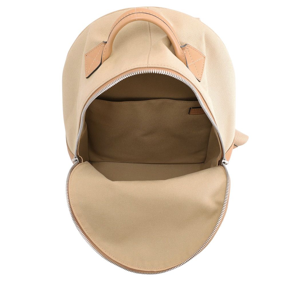 Loewe Backpack Round Calfskin Canvas Beige — view 5