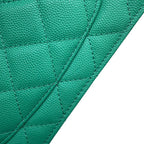 Chanel Chain Wallet Classic Quilted CC Logo Caviar Leather Shoulder Bag — view 7