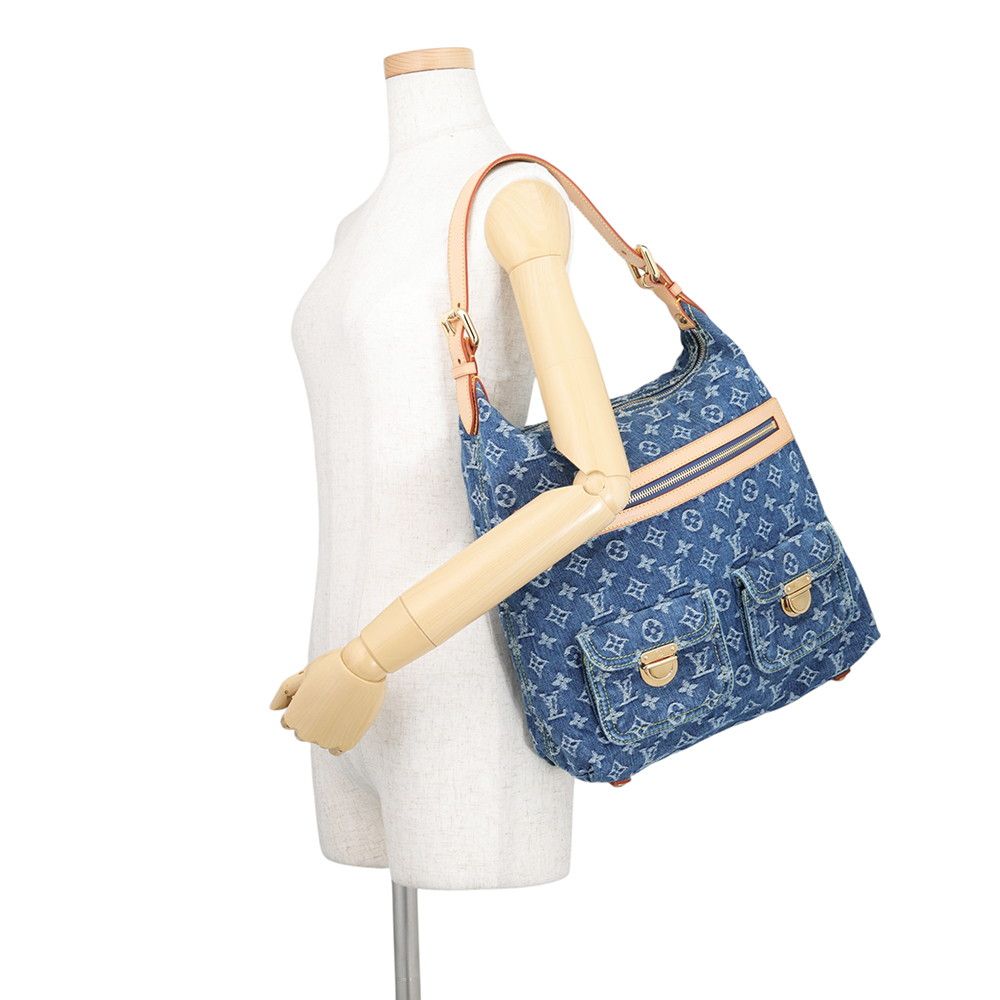 Louis Vuitton Shoulder Bag Monogram Denim Baggy GM — view 4