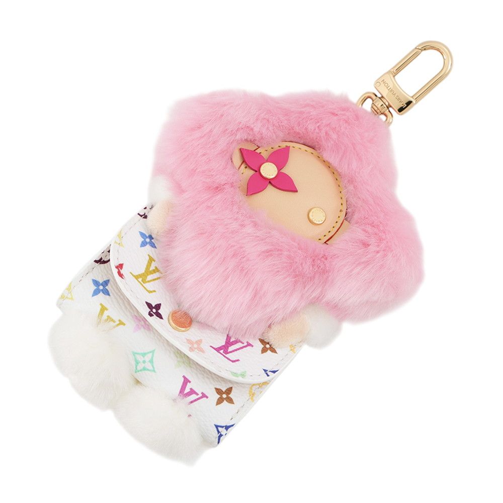 Louis Vuitton Bag Charm Monogram Multicolor LV x Takashi Murakami Vivienne Cador