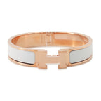 Hermes Bracelet Clic H Clac PM White Pink Gold