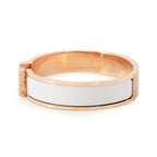 Hermes Bracelet Clic H Clac PM White Pink Gold — view 2
