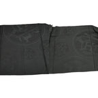 Hermes Shawl New Libris Black Cashmere Silk Scarf Fringe Jacquard — view 4