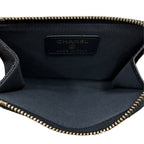 Chanel Denim Quilted Card Case Fragment Wallet CC Logo Gold Blue — view 7