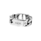 Dior CD Icon Chain Link Ring L Silver — view 4