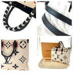 Louis Vuitton Monogram Empreinte Crafty On The Go GM Beige Black Calfskin Tote — view 5